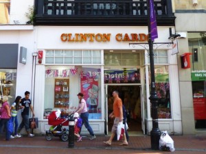 Clintons in Broad Street, Reading (24 May 2012). Photograph by Graham Soult