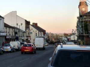 Same view of Spennymoor High Street on 5 Jan 2012. Photograph by Graham Soult