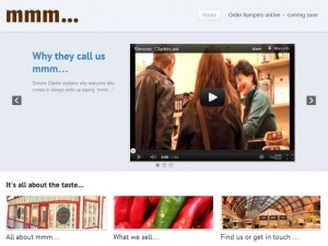 Screenshot of video on Mmm... homepage (30 Aug 2012)
