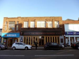 Former Woolworths (now Wetherspoon's), Prestwick (21 Nov 2012). Photograph by Graham Soult