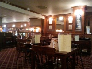 Interior of former Woolworths (now Wetherspoon), Ruislip Manor (10 Feb 2012). Photograph by Graham Soult