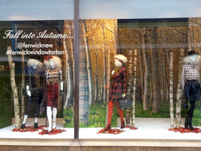 Autumn window at Fenwick, Newcastle (14 Oct 2013). Photograph by Graham Soult