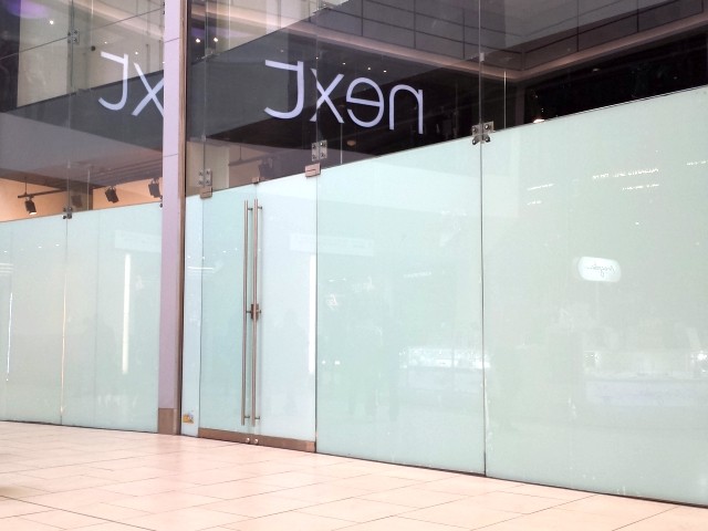 Eldon Square Guess store shortly after closure (10 Sep 2013). Photograph by Graham Soult