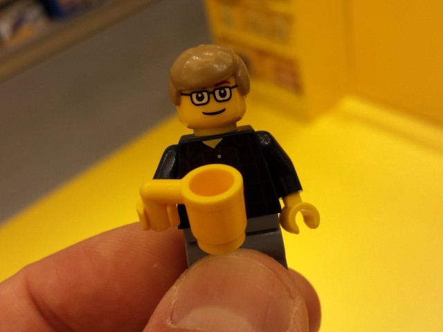 Soult minifigure at the Trinity Leeds Lego Store (15 Aug 2013). Photograph by Graham Soult