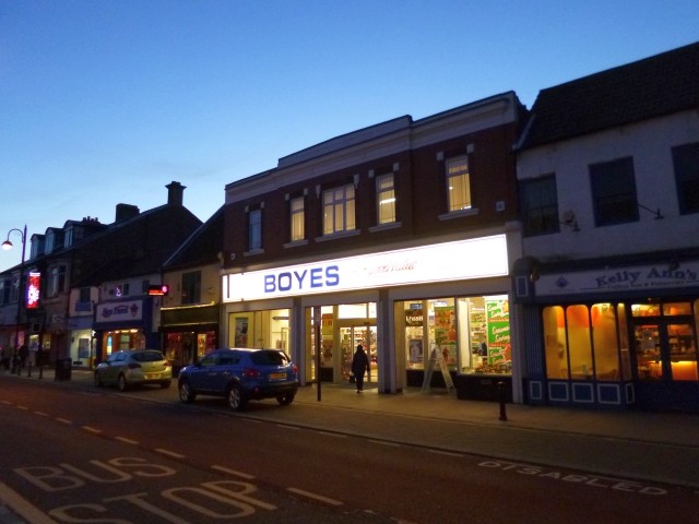 Former Woolworths (now Boyes), Bishop Auckland (19 Nov 2013). Photograph by Graham Soult