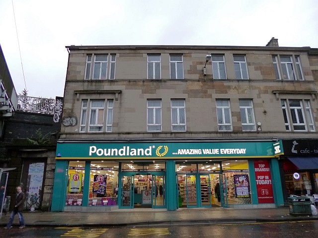 Poundland (former Woolworths), Partick, Glasgow (22 Nov 2012). Photograph by Graham Soult