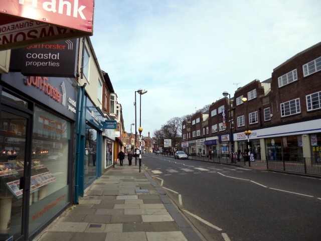 Park View with Tesco Express, Whitley Bay (11 Apr 2013). Photograph by Graham Soult